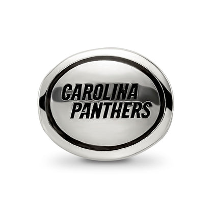 Sterling Silver Antiqued Carolina Panthers Nfl Bead