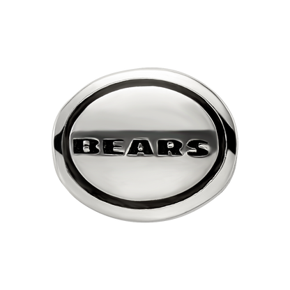 Sterling Silver Antiqued Chicago Bears Nfl Bead