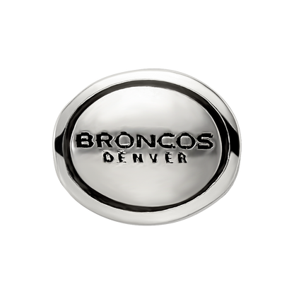 Sterling Silver Antiqued Denver Broncos Nfl Bead