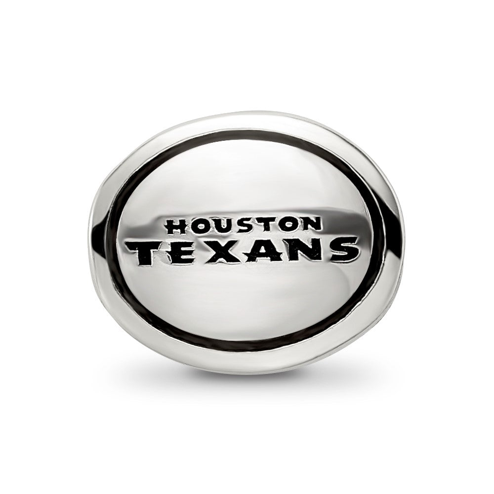 Sterling Silver Antiqued Houston Texans Nfl Bead