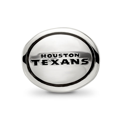 Sterling Silver Antiqued Houston Texans Nfl Bead