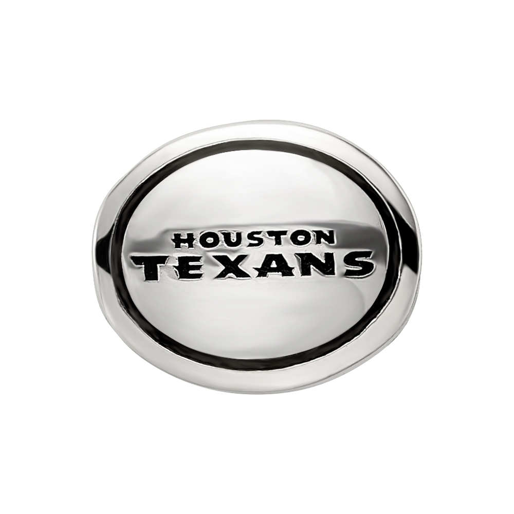 Sterling Silver Antiqued Houston Texans Nfl Bead