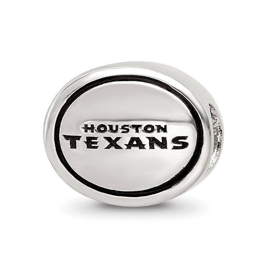Sterling Silver Antiqued Houston Texans Nfl Bead