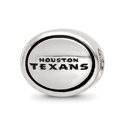 Sterling Silver Antiqued Houston Texans Nfl Bead
