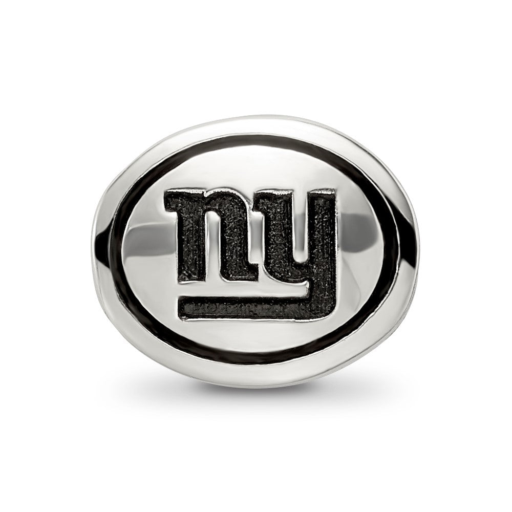 Sterling Silver Antiqued New York Giants Nfl Bead