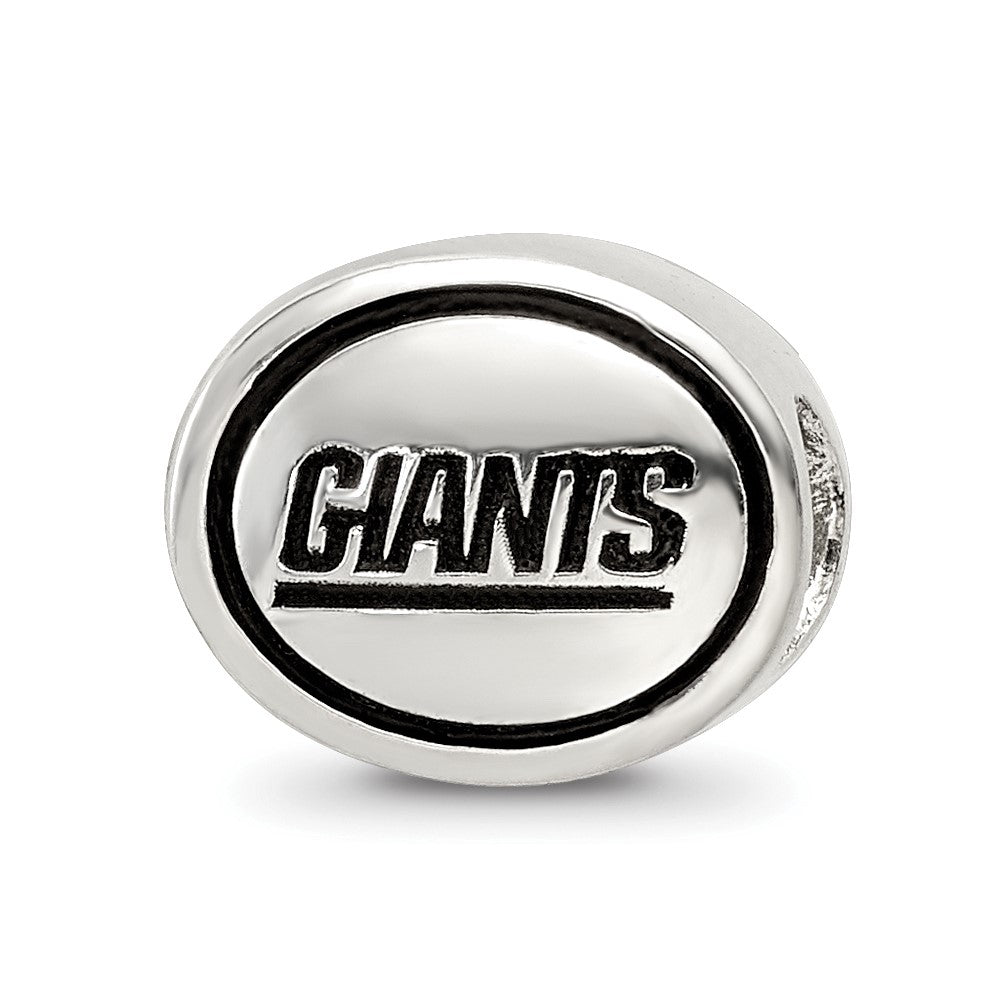 Sterling Silver Antiqued New York Giants Nfl Bead