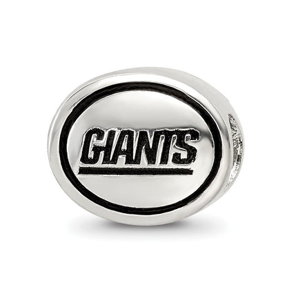Sterling Silver Antiqued New York Giants Nfl Bead