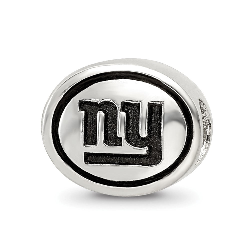 Sterling Silver Antiqued New York Giants Nfl Bead