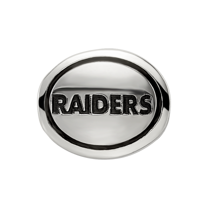 Sterling Silver Antiqued Oakland Raiders Nfl Bead