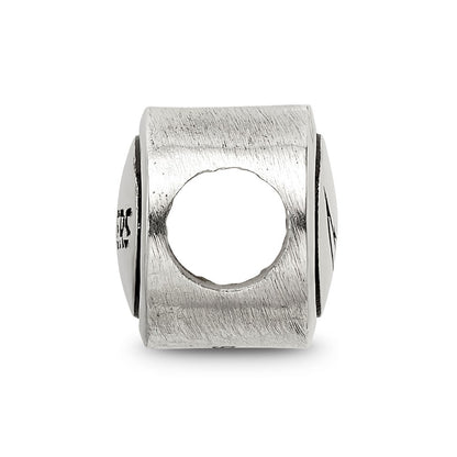 Sterling Silver Antiqued Los Angeles Chargers Nfl Bead