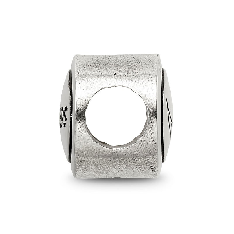 Sterling Silver Antiqued Los Angeles Chargers Nfl Bead