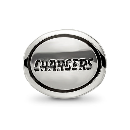Sterling Silver Antiqued Los Angeles Chargers Nfl Bead