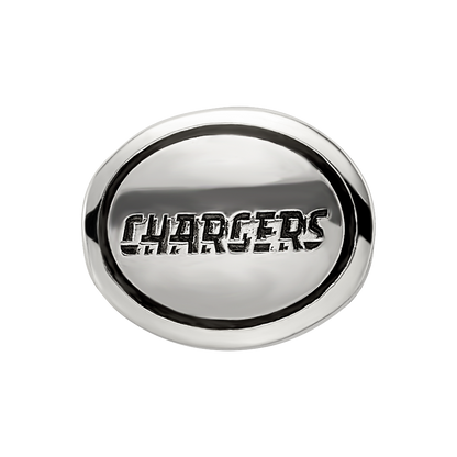 Sterling Silver Antiqued Los Angeles Chargers Nfl Bead