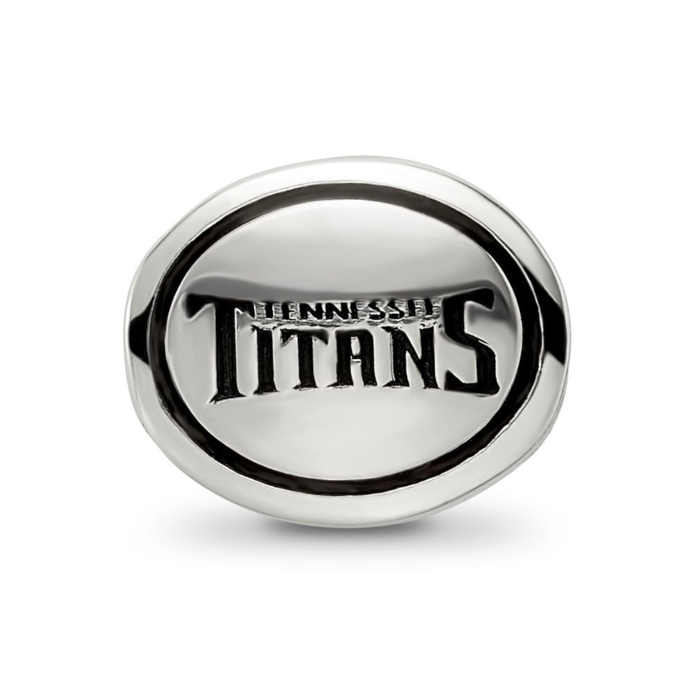 Sterling Silver Antiqued Tennessee Titans Nfl Bead