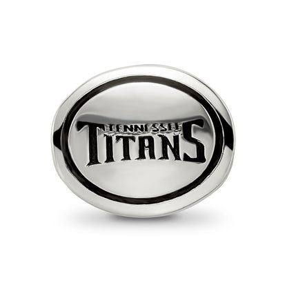 Sterling Silver Antiqued Tennessee Titans Nfl Bead