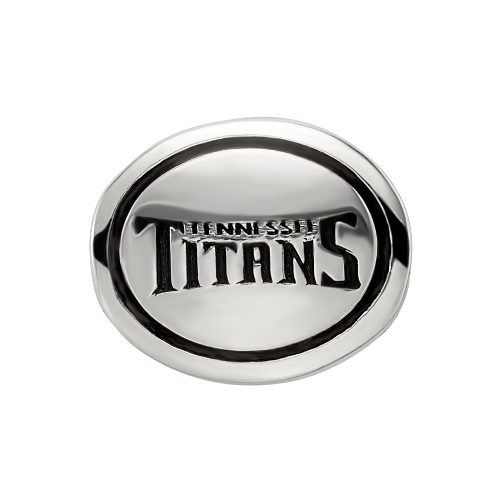 Sterling Silver Antiqued Tennessee Titans Nfl Bead