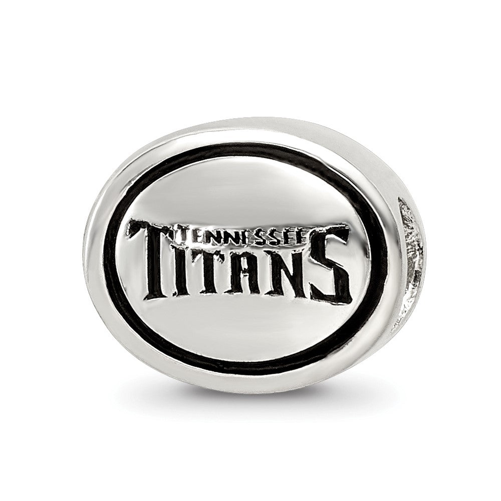 Sterling Silver Antiqued Tennessee Titans Nfl Bead