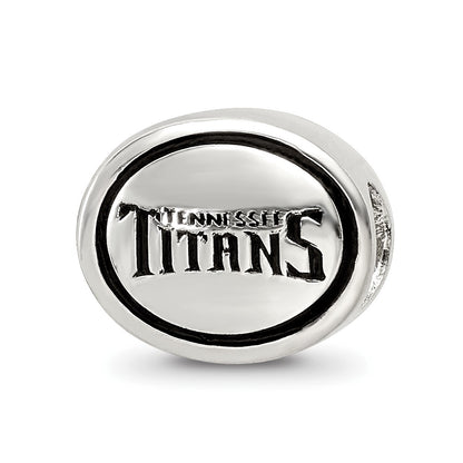 Sterling Silver Antiqued Tennessee Titans Nfl Bead