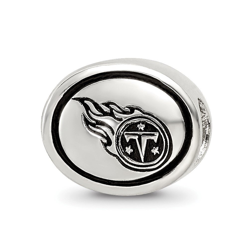 Sterling Silver Antiqued Tennessee Titans Nfl Bead