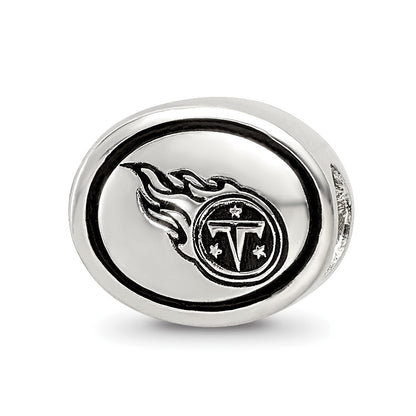 Sterling Silver Antiqued Tennessee Titans Nfl Bead
