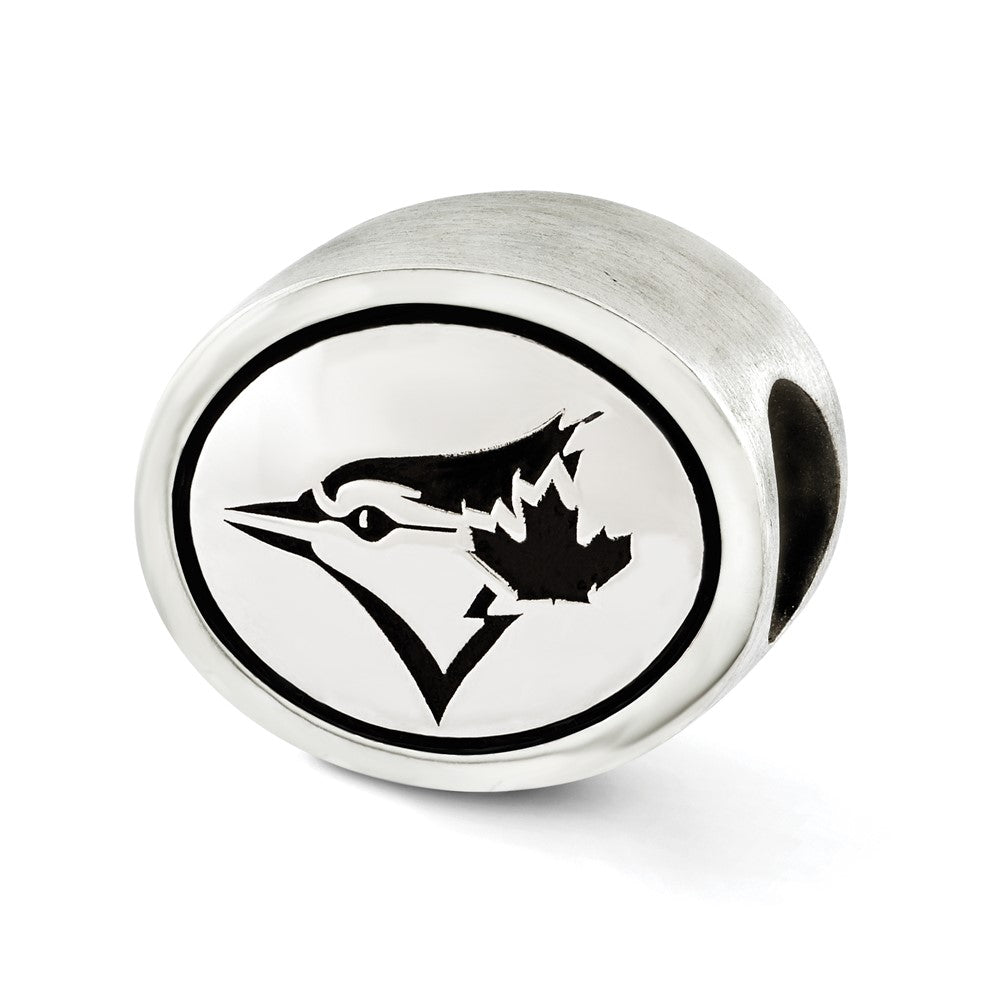Sterling Silver Mlb Siskiyou Buckle Antiqued Toronto Blue Jays Bead