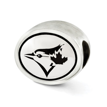 Sterling Silver Mlb Siskiyou Buckle Antiqued Toronto Blue Jays Bead