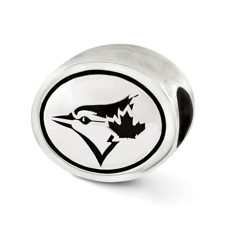 Sterling Silver Mlb Siskiyou Buckle Antiqued Toronto Blue Jays Bead