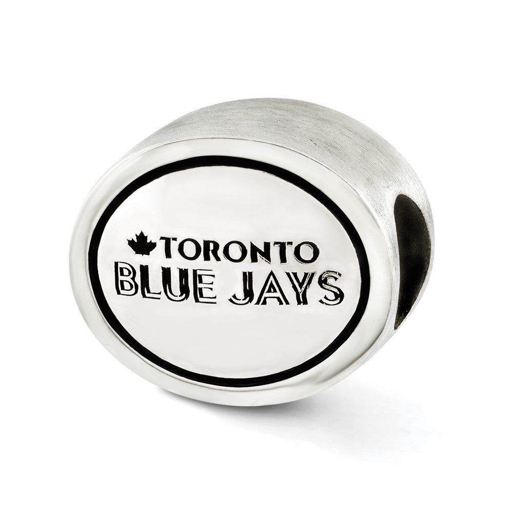 Sterling Silver Mlb Siskiyou Buckle Antiqued Toronto Blue Jays Bead