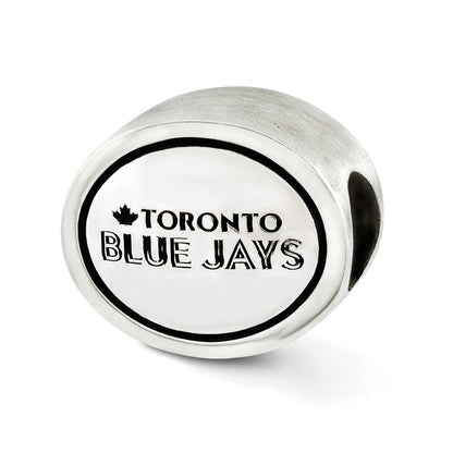 Sterling Silver Mlb Siskiyou Buckle Antiqued Toronto Blue Jays Bead