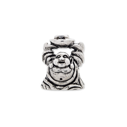 Sterling Silver Reflections Cz Buddha Bead