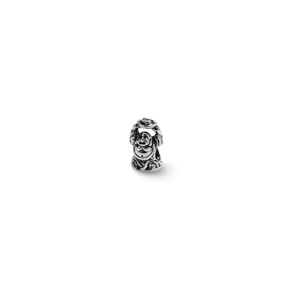 Sterling Silver Reflections Cz Buddha Bead