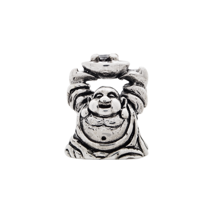 Sterling Silver Reflections Cz Buddha Bead