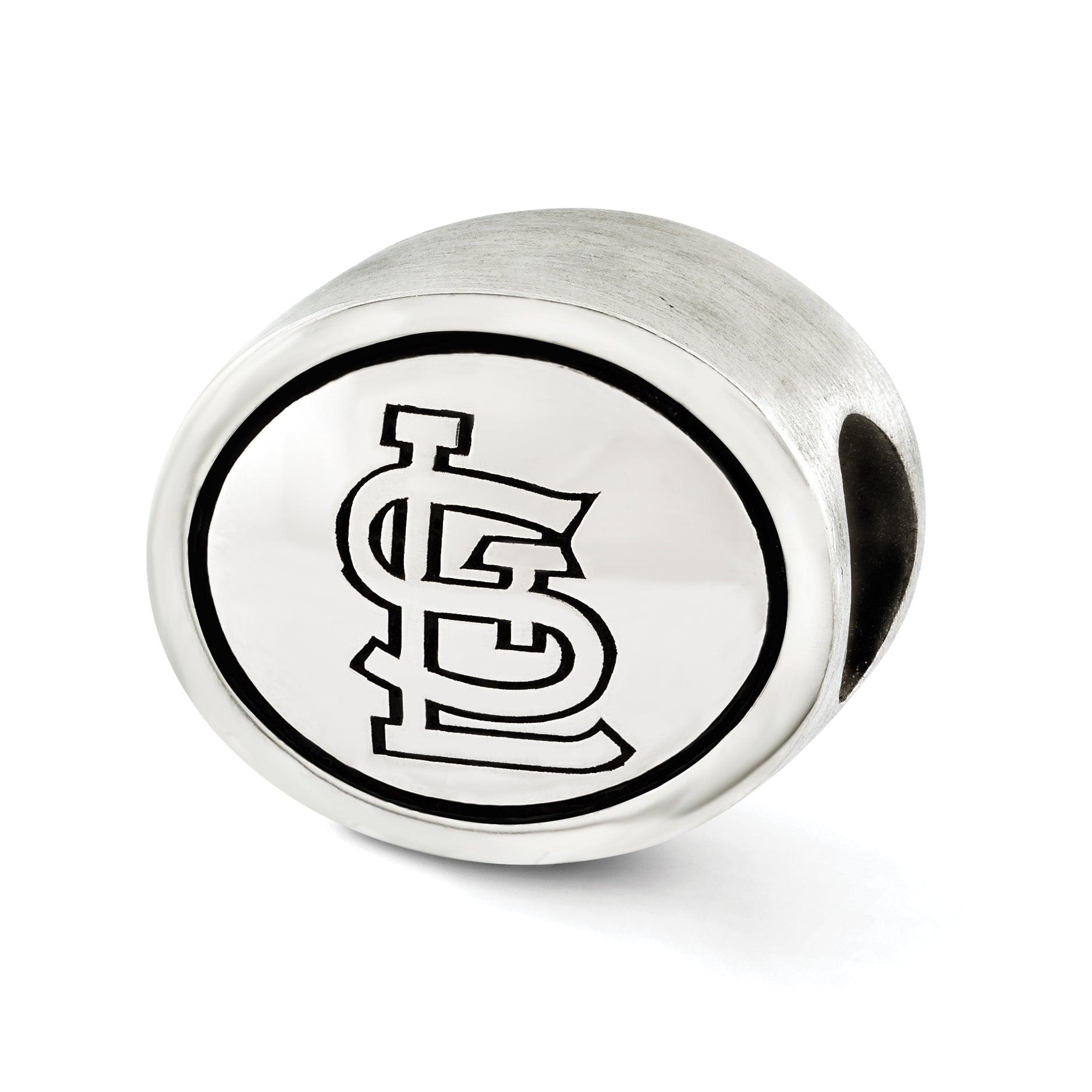 Sterling Silver Mlb Siskiyou Buckle Antiqued St. Louis Cardinals Bead