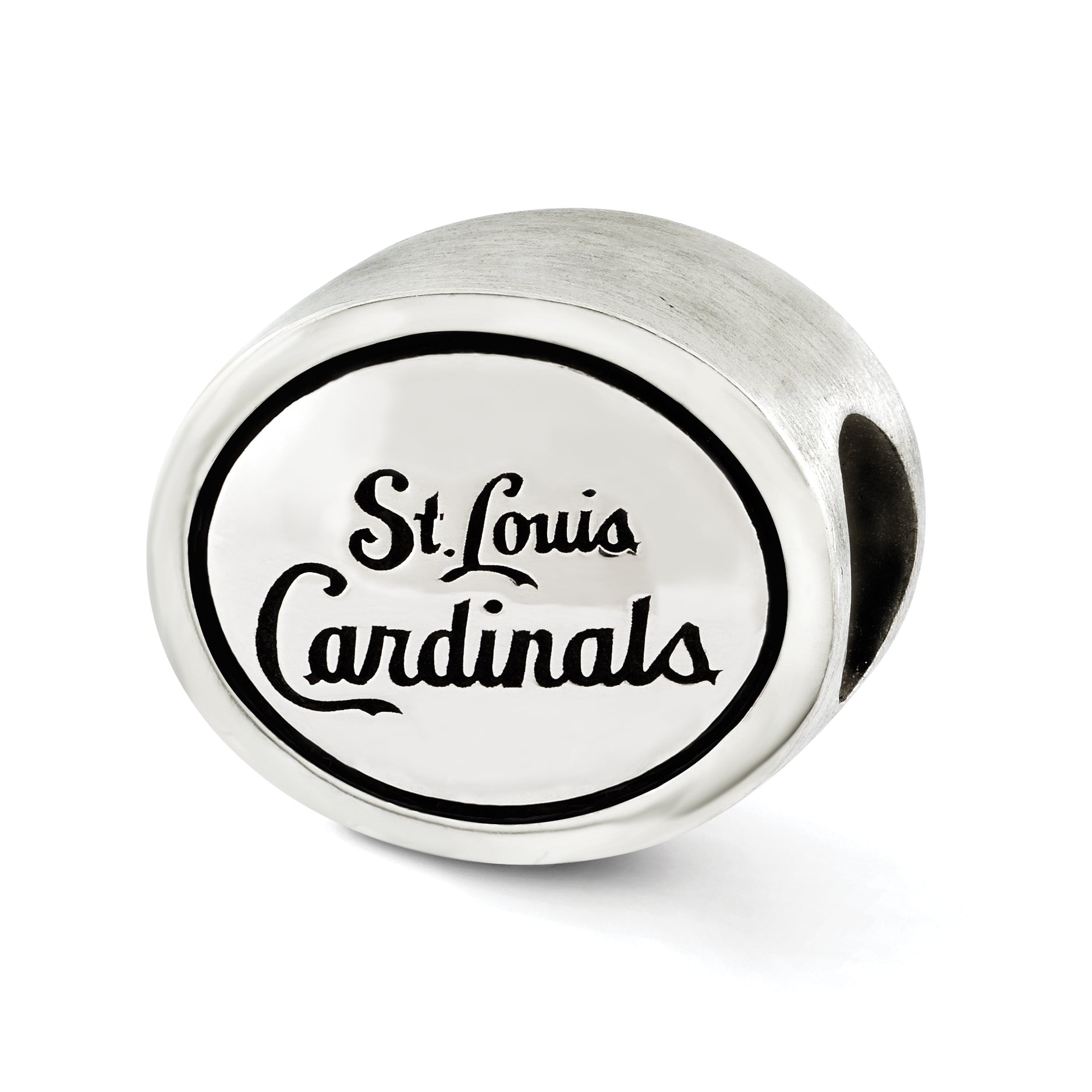 Sterling Silver Mlb Siskiyou Buckle Antiqued St. Louis Cardinals Bead