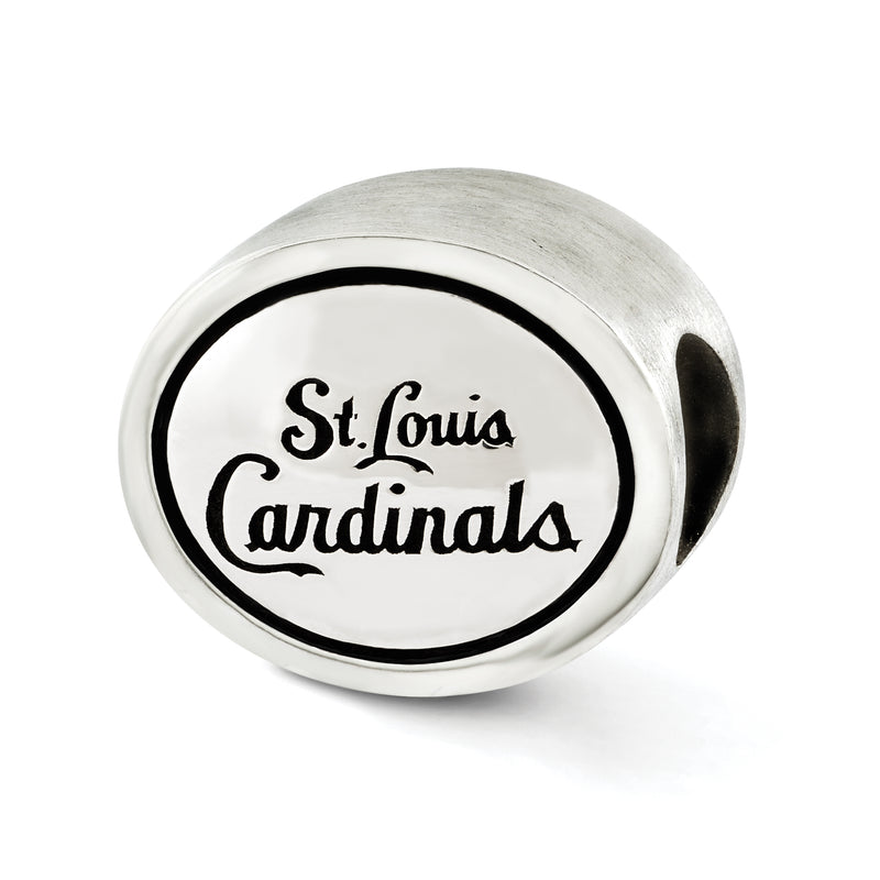 Sterling Silver Mlb Siskiyou Buckle Antiqued St. Louis Cardinals Bead