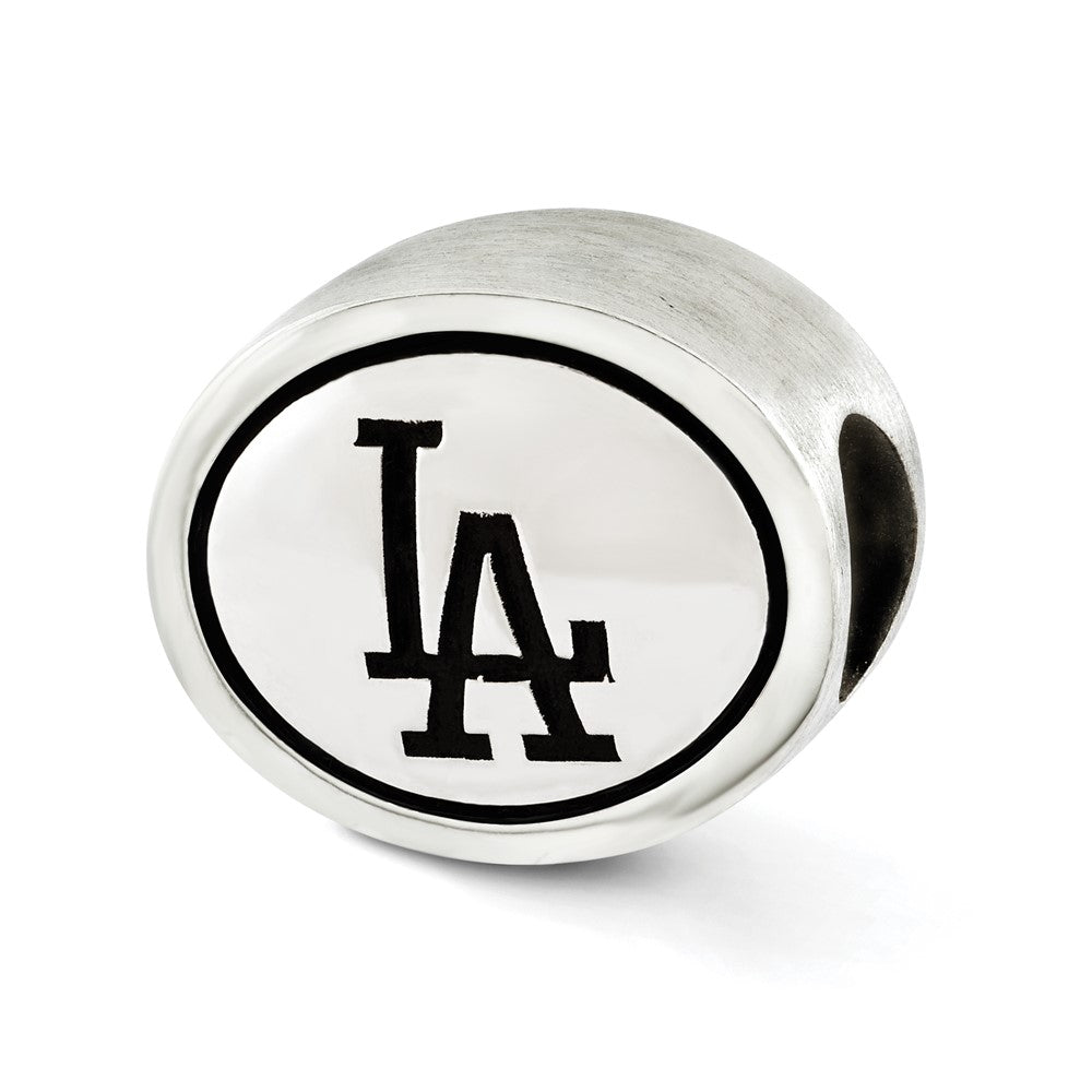 Sterling Silver Mlb Siskiyou Buckle Antiqued Los Angeles Dodgers Bead