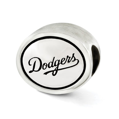 Sterling Silver Mlb Siskiyou Buckle Antiqued Los Angeles Dodgers Bead