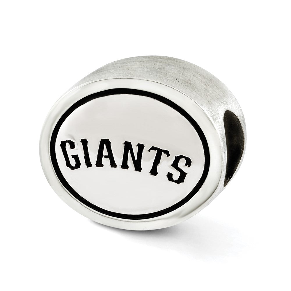 Sterling Silver Mlb Siskiyou Buckle Antiqued San Francisco Giants Bead