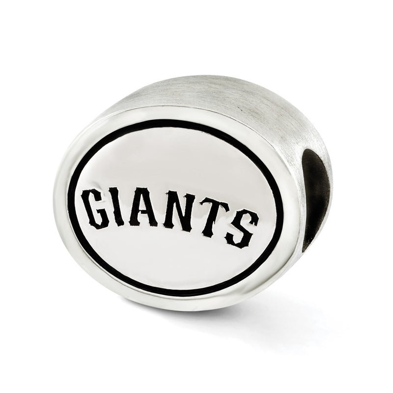 Sterling Silver Mlb Siskiyou Buckle Antiqued San Francisco Giants Bead