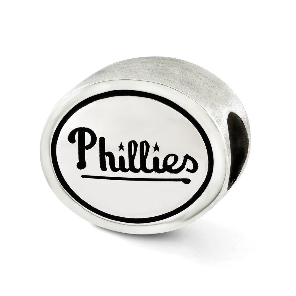 Sterling Silver Mlb Siskiyou Buckle Antiqued Philadelphia Phillies Bead
