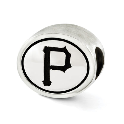 Sterling Silver Mlb Siskiyou Buckle Antiqued Pittsburgh Pirates Bead
