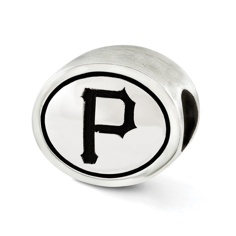 Sterling Silver Mlb Siskiyou Buckle Antiqued Pittsburgh Pirates Bead