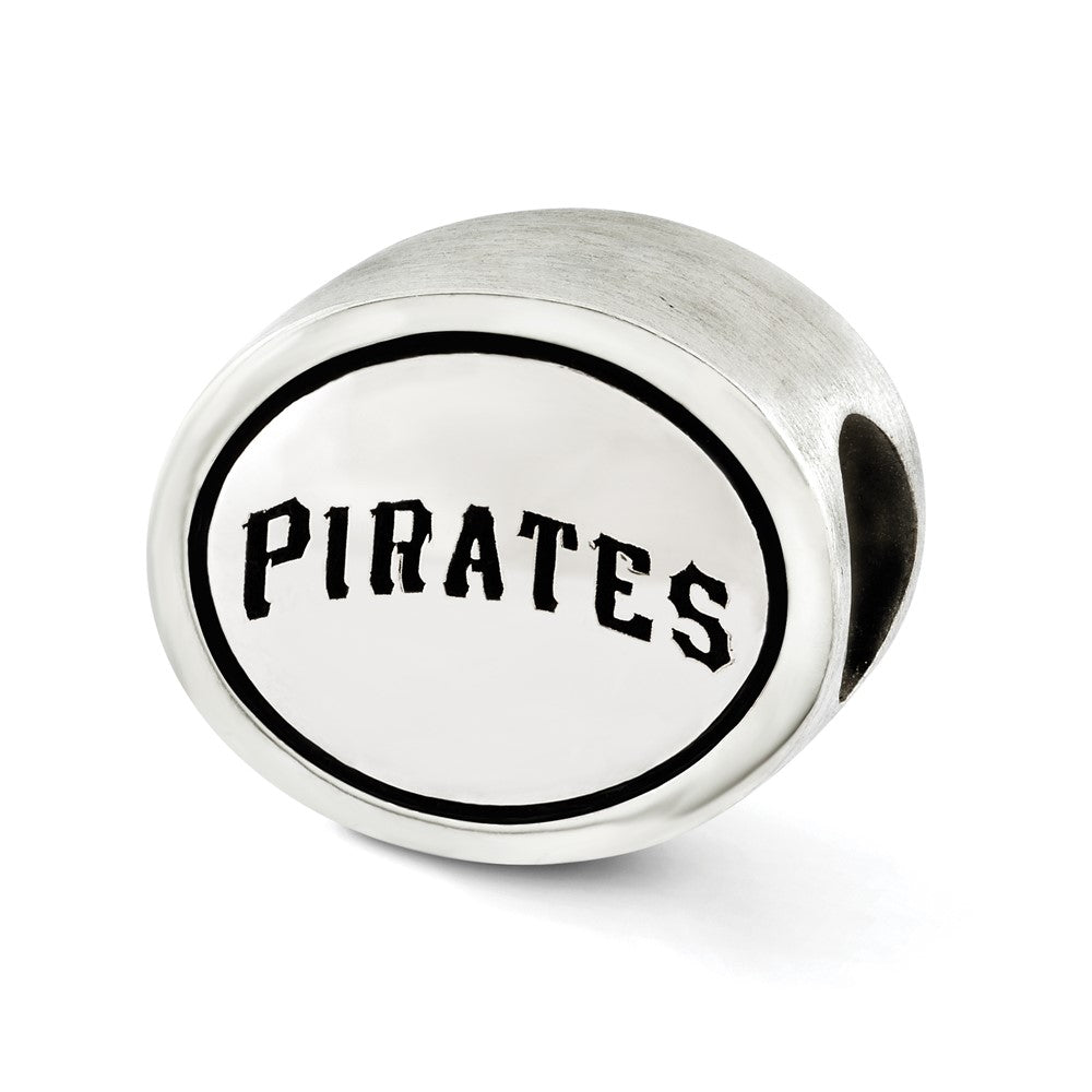 Sterling Silver Mlb Siskiyou Buckle Antiqued Pittsburgh Pirates Bead