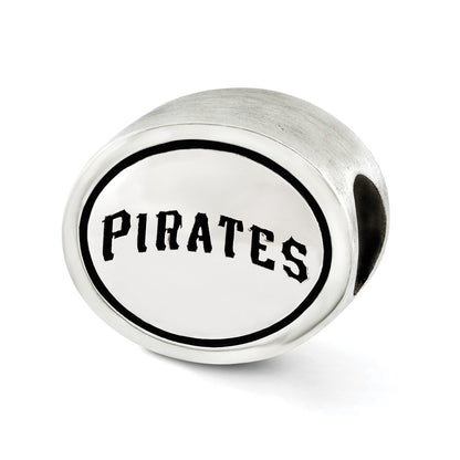 Sterling Silver Mlb Siskiyou Buckle Antiqued Pittsburgh Pirates Bead