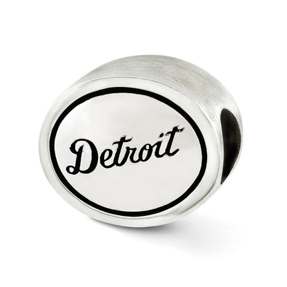 Sterling Silver Mlb Siskiyou Buckle Antiqued Detroit Tigers Bead