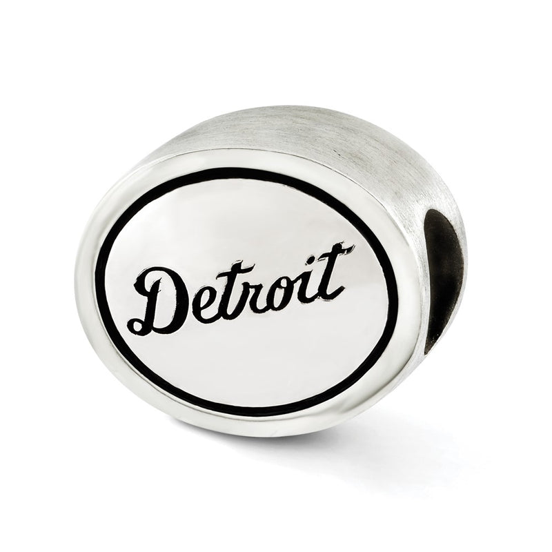 Sterling Silver Mlb Siskiyou Buckle Antiqued Detroit Tigers Bead