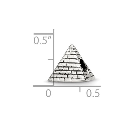 Sterling Silver Reflections Pyramid Bead
