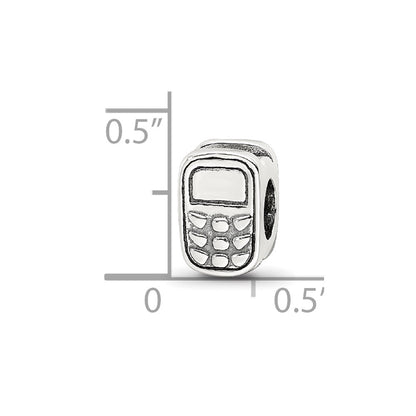 Sterling Silver Reflections Cell Phone Bead