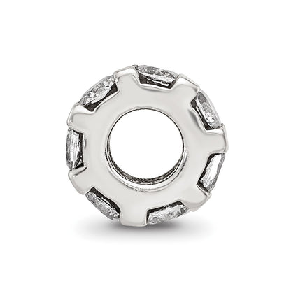 Sterling Silver Reflections Cz Bead