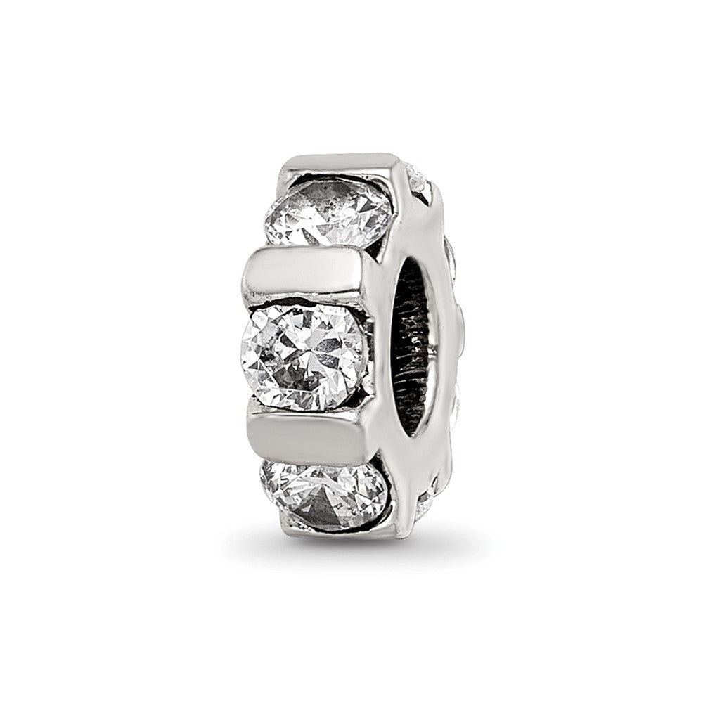 Sterling Silver Reflections Cz Bead